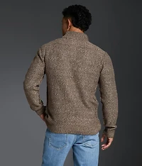 Cable Knit Quarter Zip Sweater