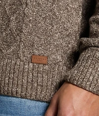 Cable Knit Quarter Zip Sweater