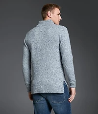 Marled Quarter Zip Sweater