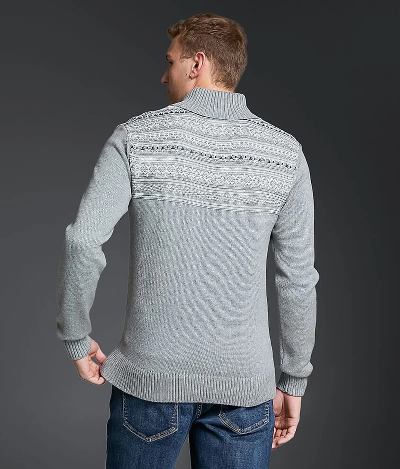 Striped Shawl Sweater