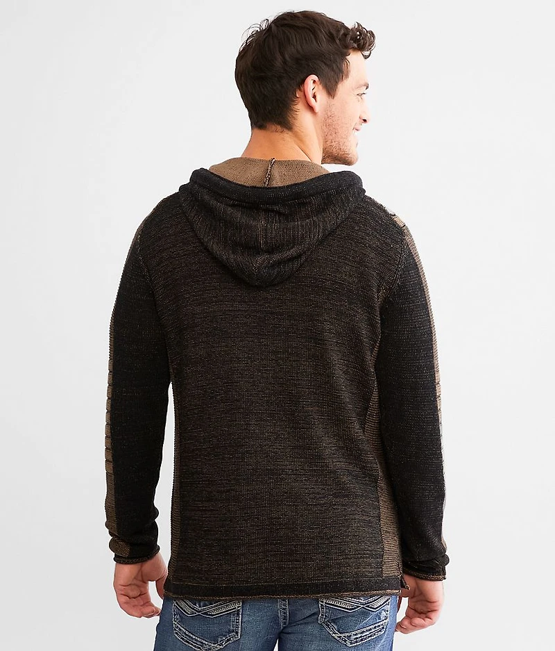 Quarter Zip Hooded Sweater