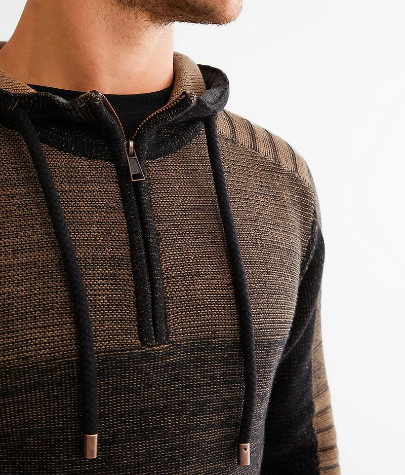 Quarter Zip Hooded Sweater