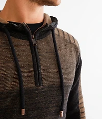Quarter Zip Hooded Sweater
