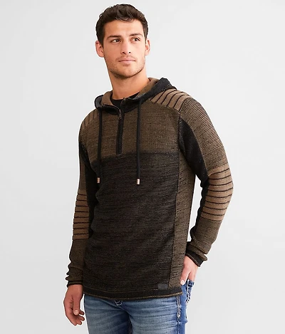 Quarter Zip Hooded Sweater