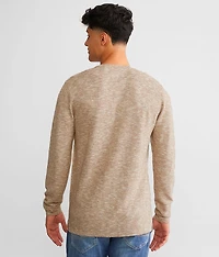 Textured Henley Sweater