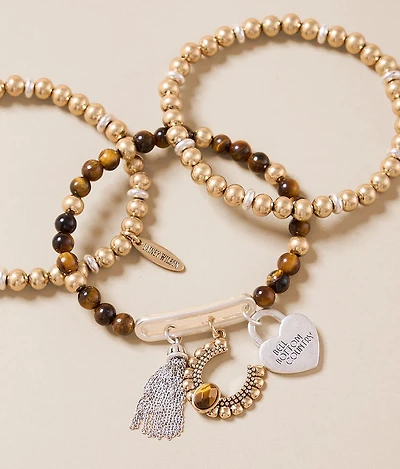 Lainey Wilson 3 Pack Western Beaded Bracelet Set