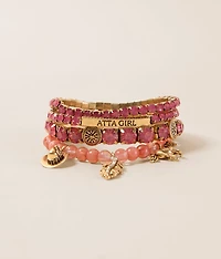 4 Pack Atta Girl Bracelet Set