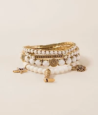 4 Pack Country Heart Bracelet Set