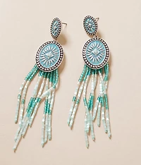 Beaded Fringe Earring