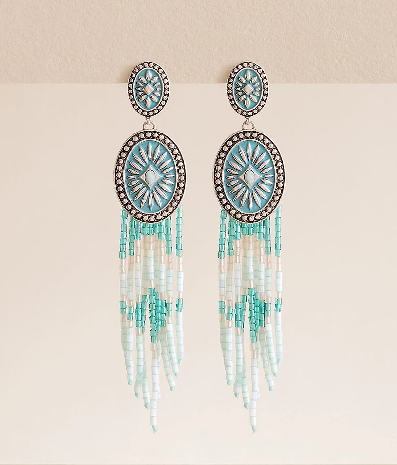 Beaded Fringe Earring