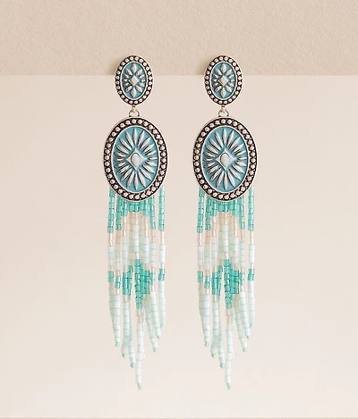Beaded Fringe Earring