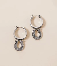 Horseshoe Hoop Earring