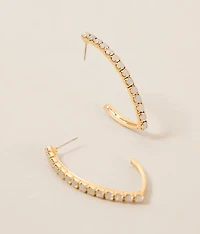 Glitz Hoop Earring