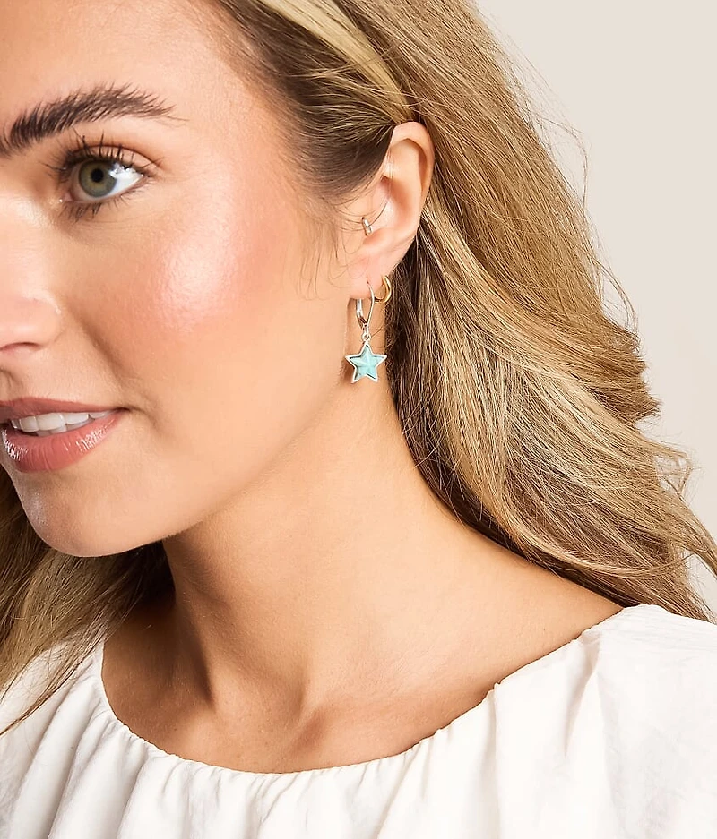 3 Pack Sun & Star Earring Set