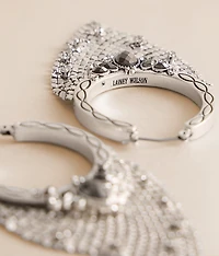 Metal Mesh Hoop Earring