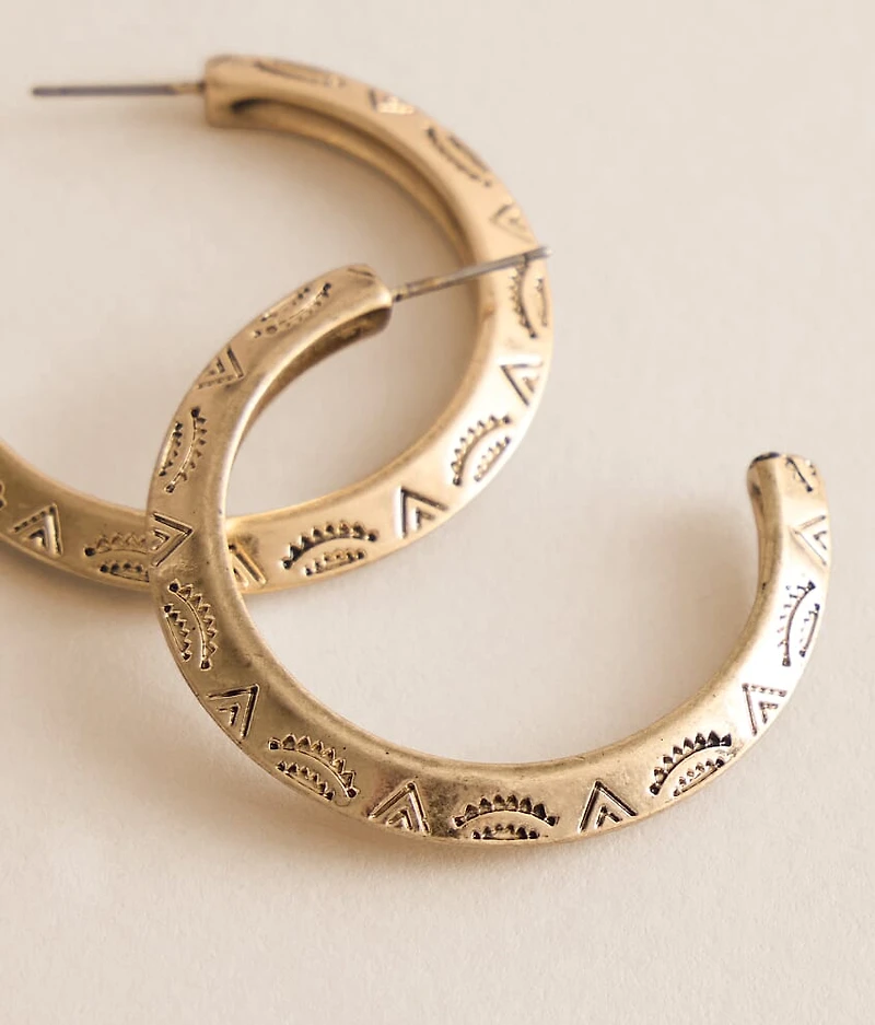 Western Hoop Earring