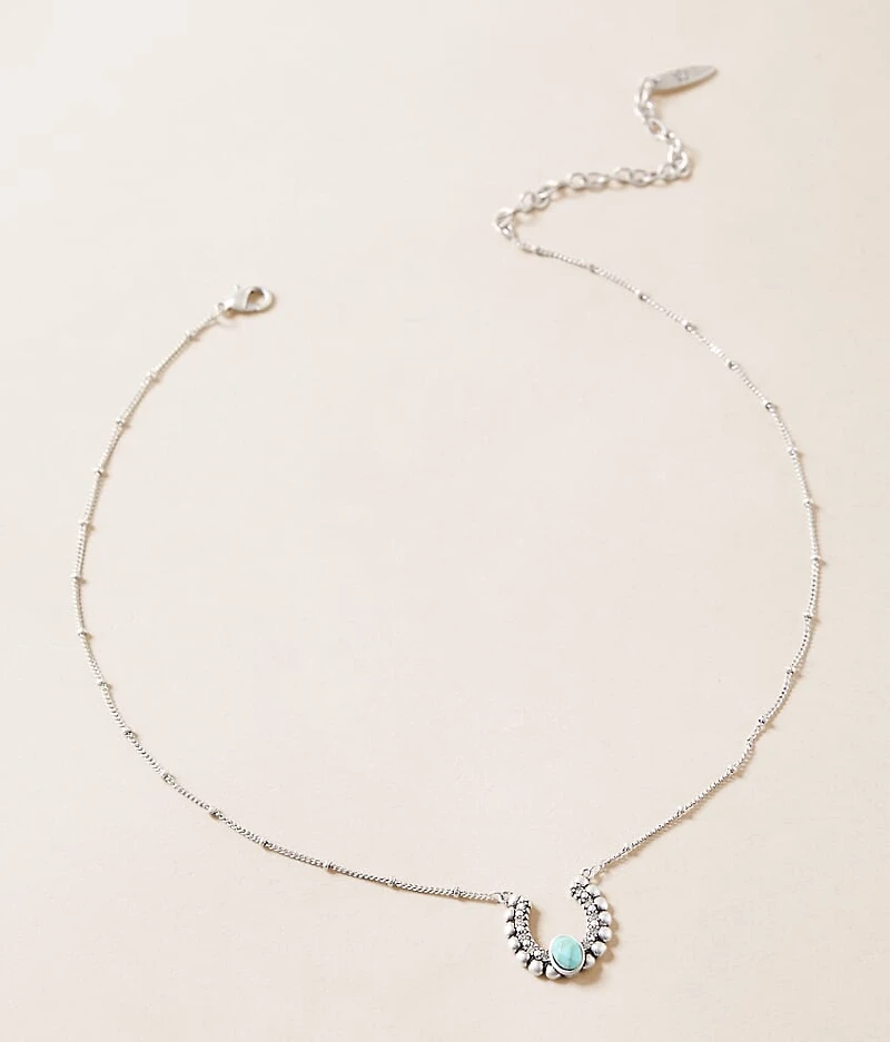 Turquoise Horseshoe Necklace