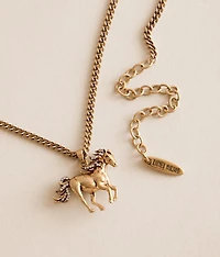 Pave Horse Necklace