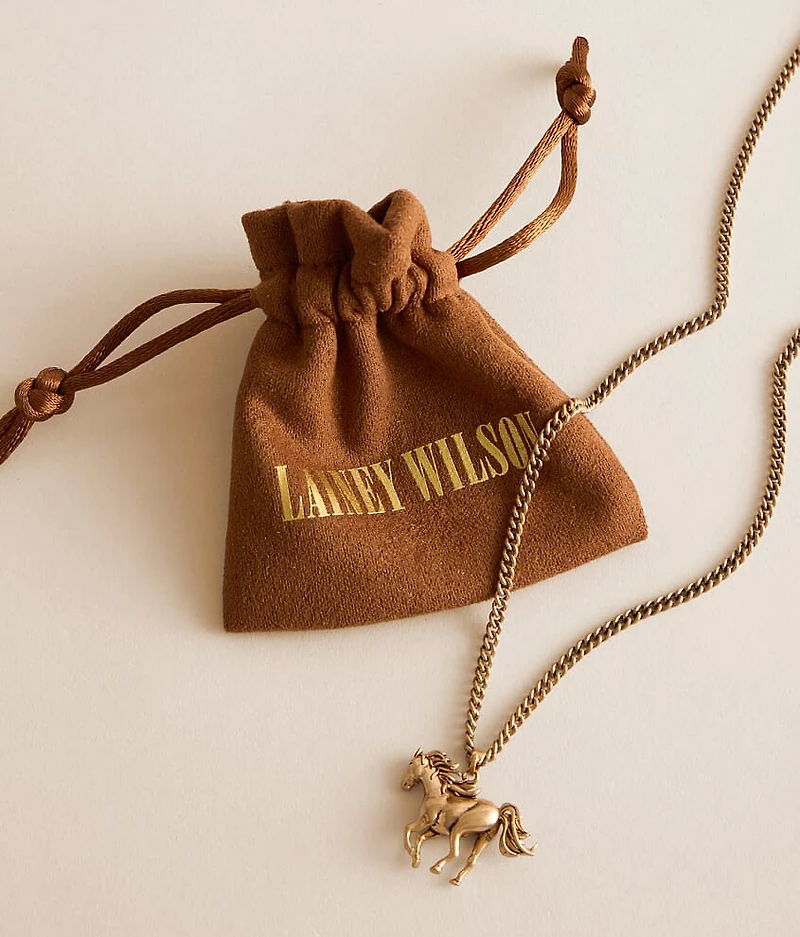 Pave Horse Necklace