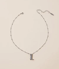 Pave Boot Necklace