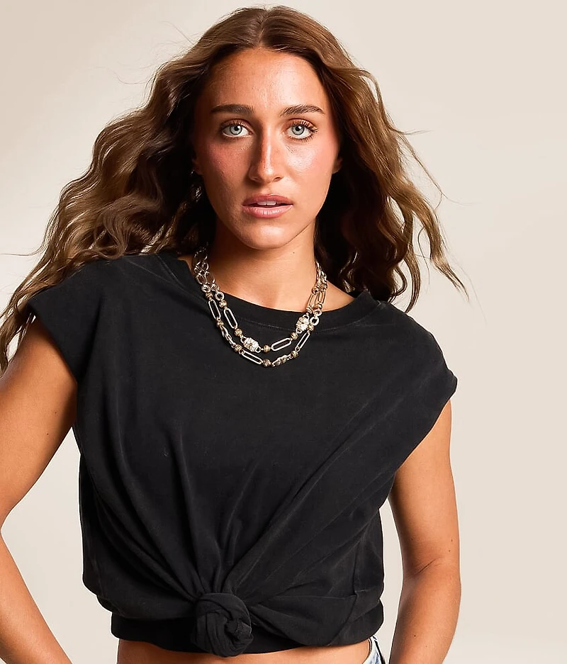 Western Chain Tiered Necklace