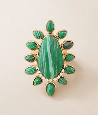 Stone Cluster Stretch Ring