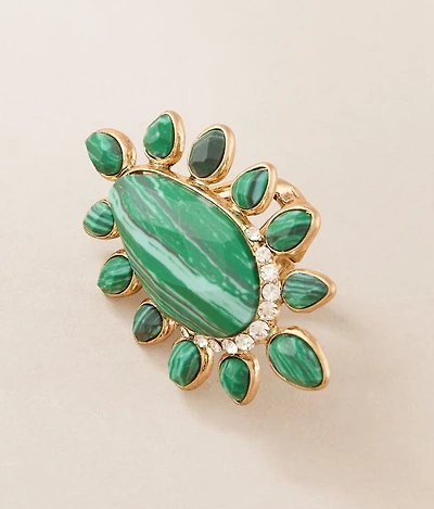 Stone Cluster Stretch Ring