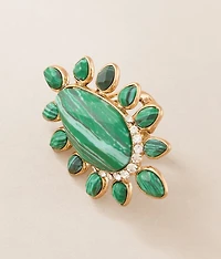 Stone Cluster Stretch Ring