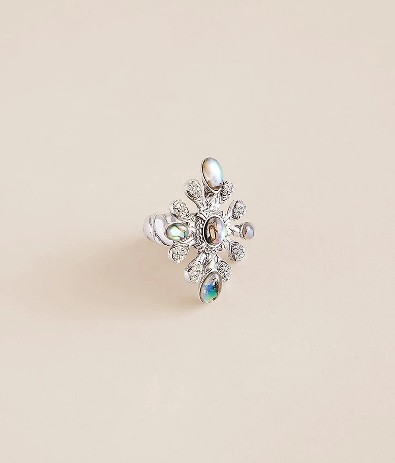 Stone Burst Statement Ring