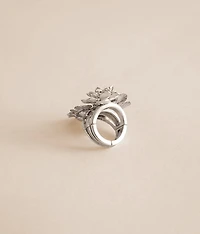 Statement Flower Cluster Ring