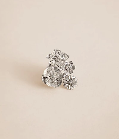 Statement Flower Cluster Ring