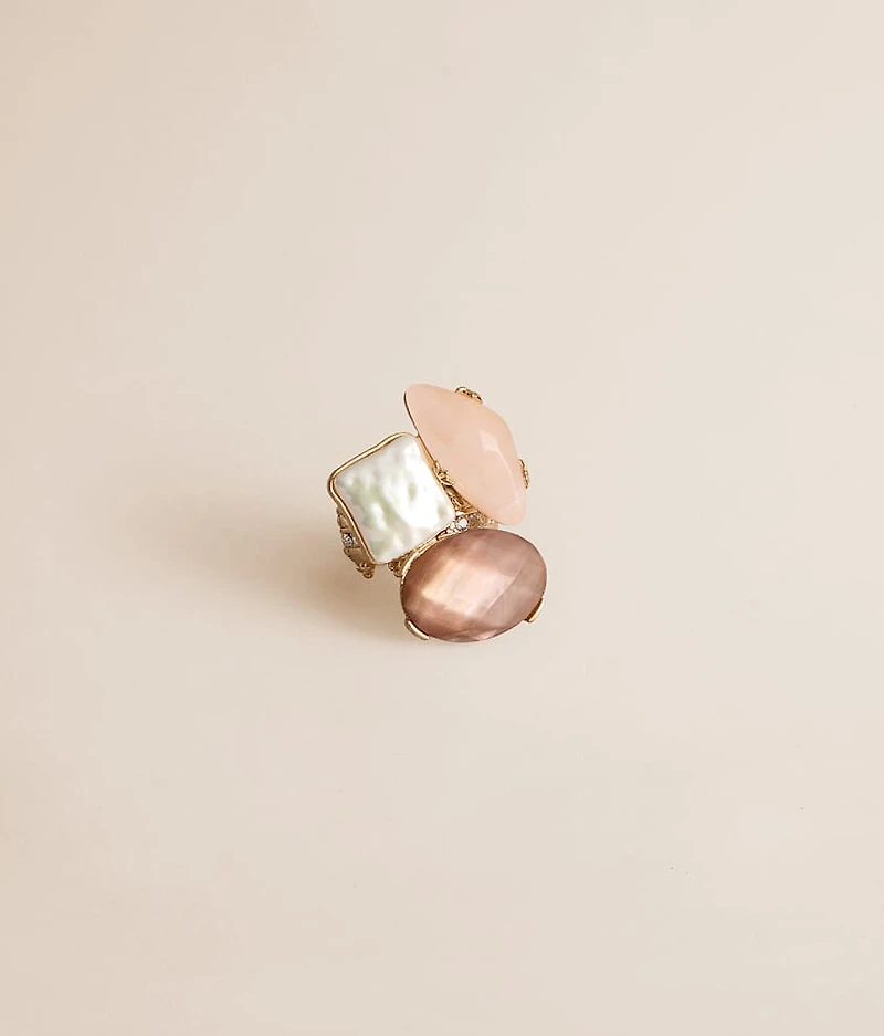 Statement Stone Cluster Ring