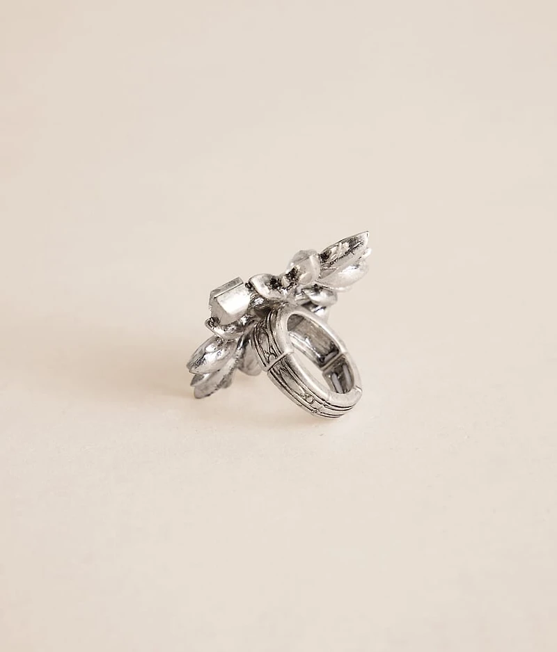 Navette Cluster Ring
