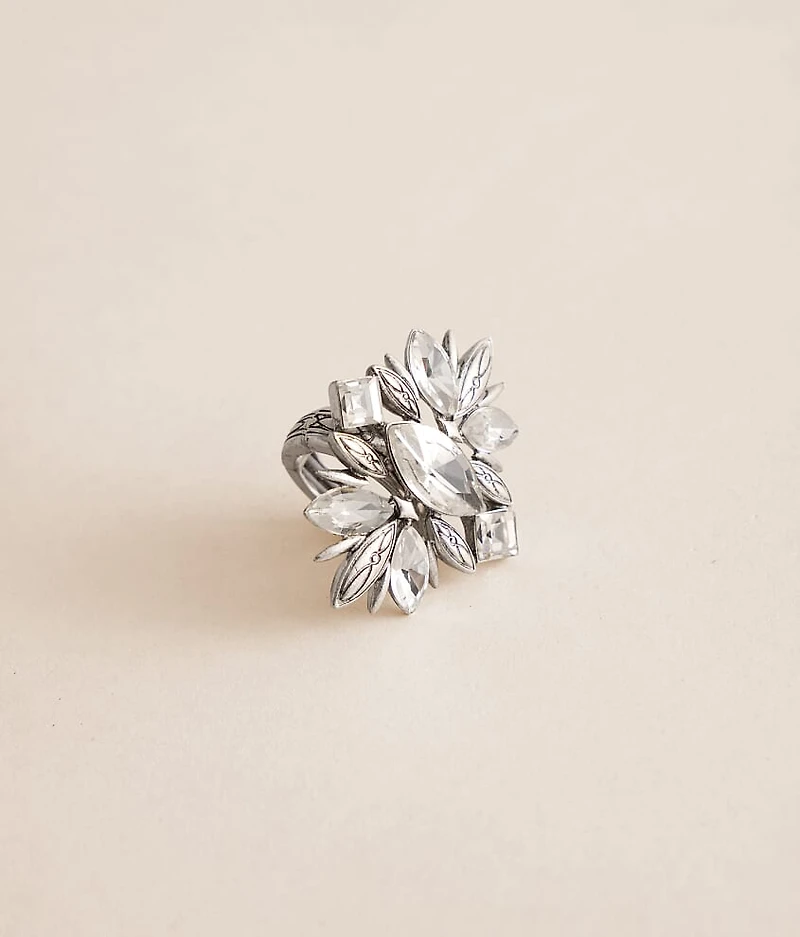 Navette Cluster Ring