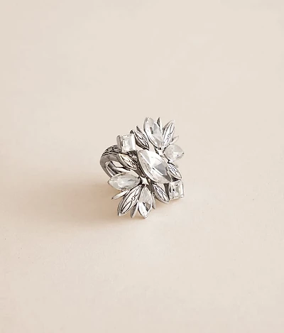 Navette Cluster Ring
