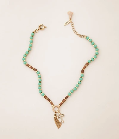 Cross Fringe Boot Bracelet