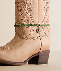 Beaded Horseshoe Boot Bracelet