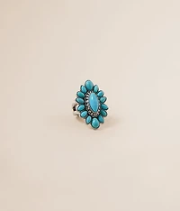 Cluster Turquoise Ring