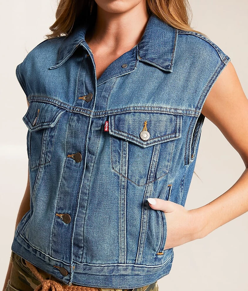 Premium Shrunken 90s Denim Vest