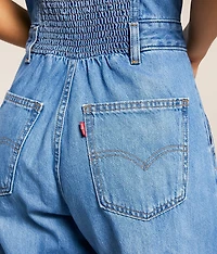 Bustier Denim Jumpsuit