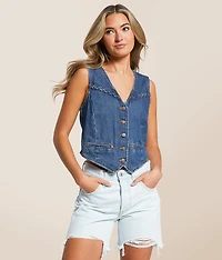 Premium Braided Denim Vest