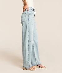 Premium Baggy Dad Barrel Rhinestone Jean