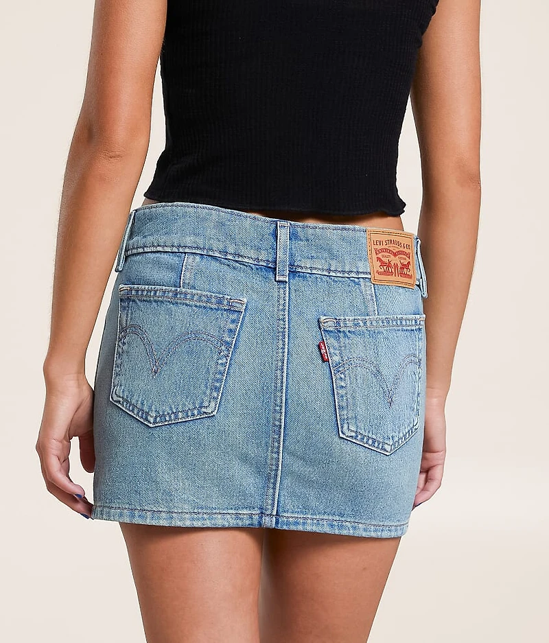 Superlow Denim Mini Skirt