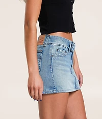 Superlow Denim Mini Skirt