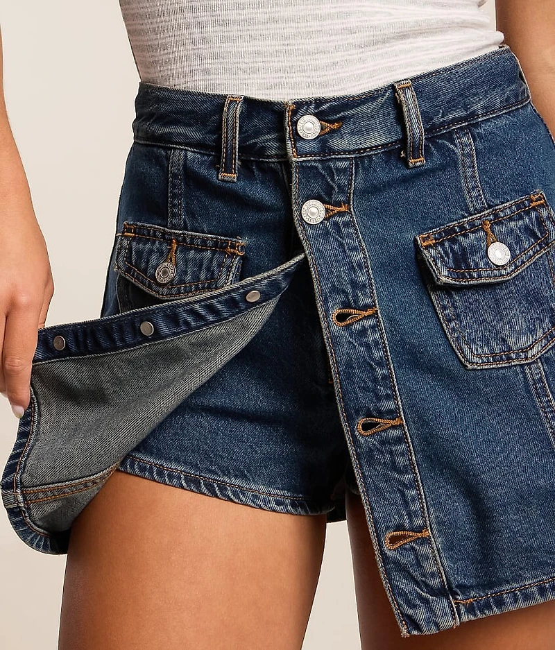 Premium Denim Skort