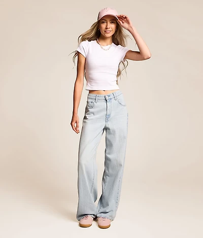 Premium Cinch Wide Leg Jean