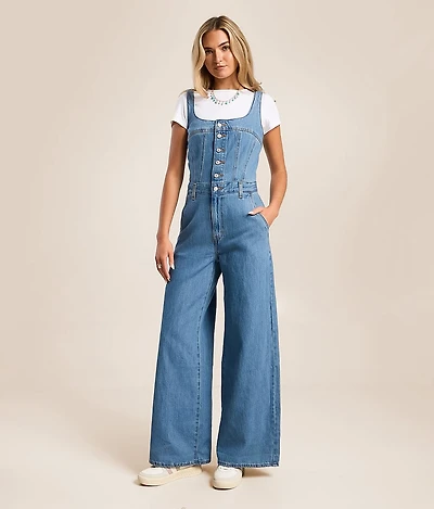 Audra Seamed Denim Jumpsuit