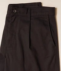 Loose Straight Pleated Work Chino Pant
