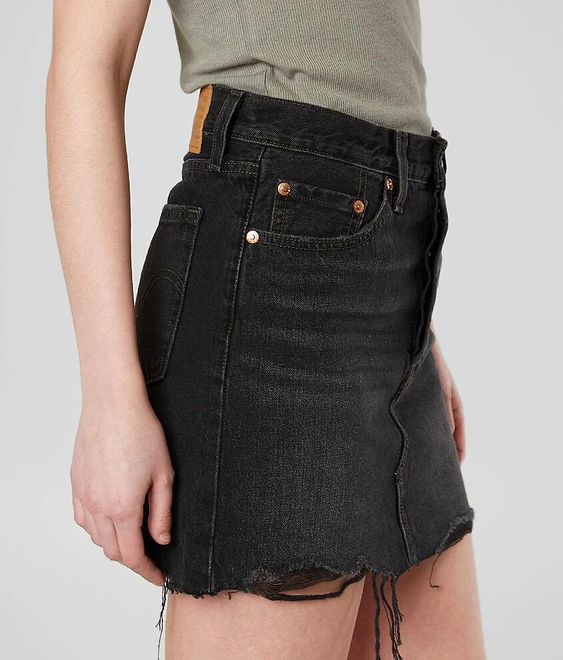 Deconstructed Denim Skirt