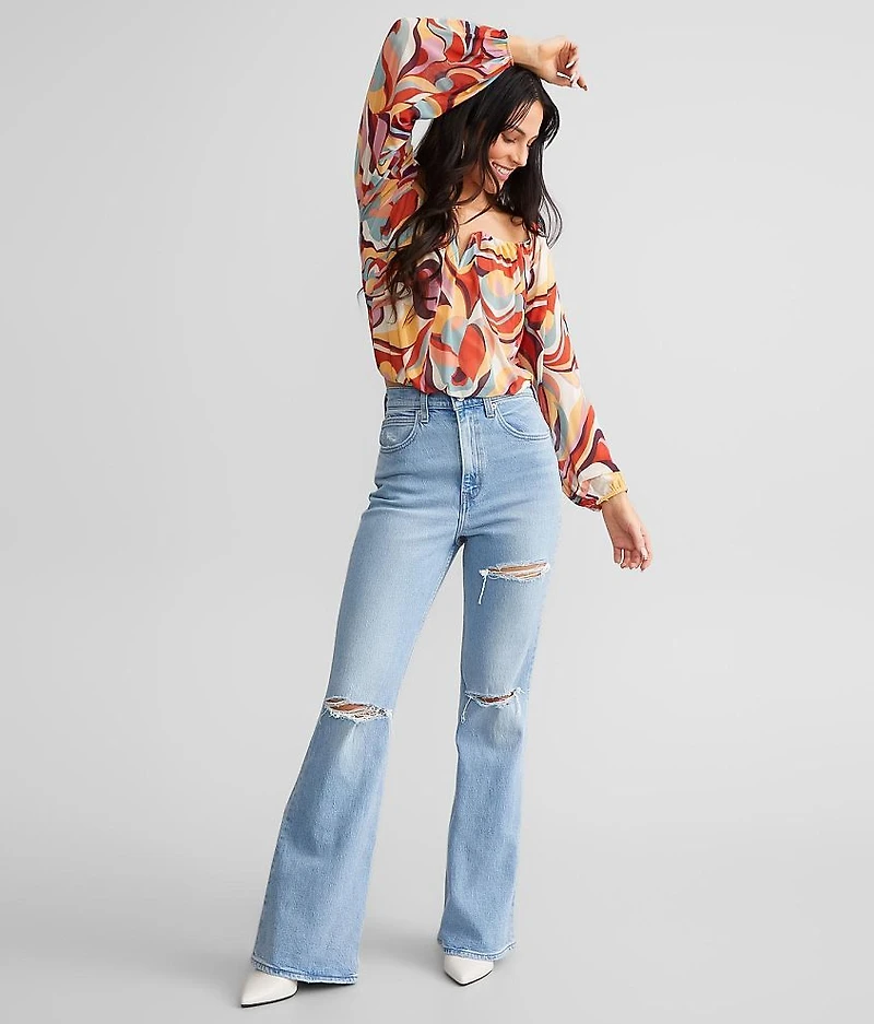 70's High Rise Flare Jean